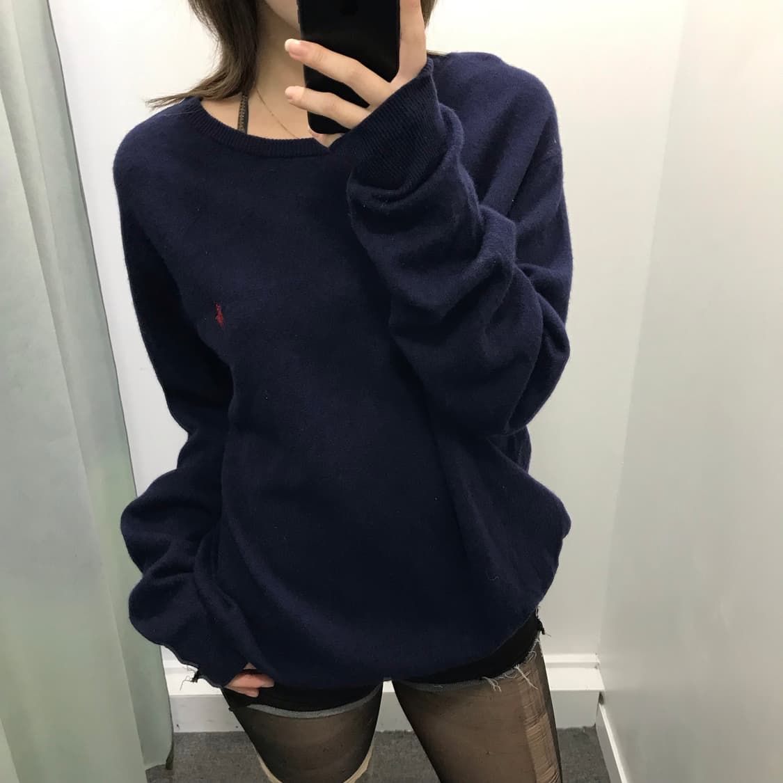 폴로 네이비 니트 상품이미지1