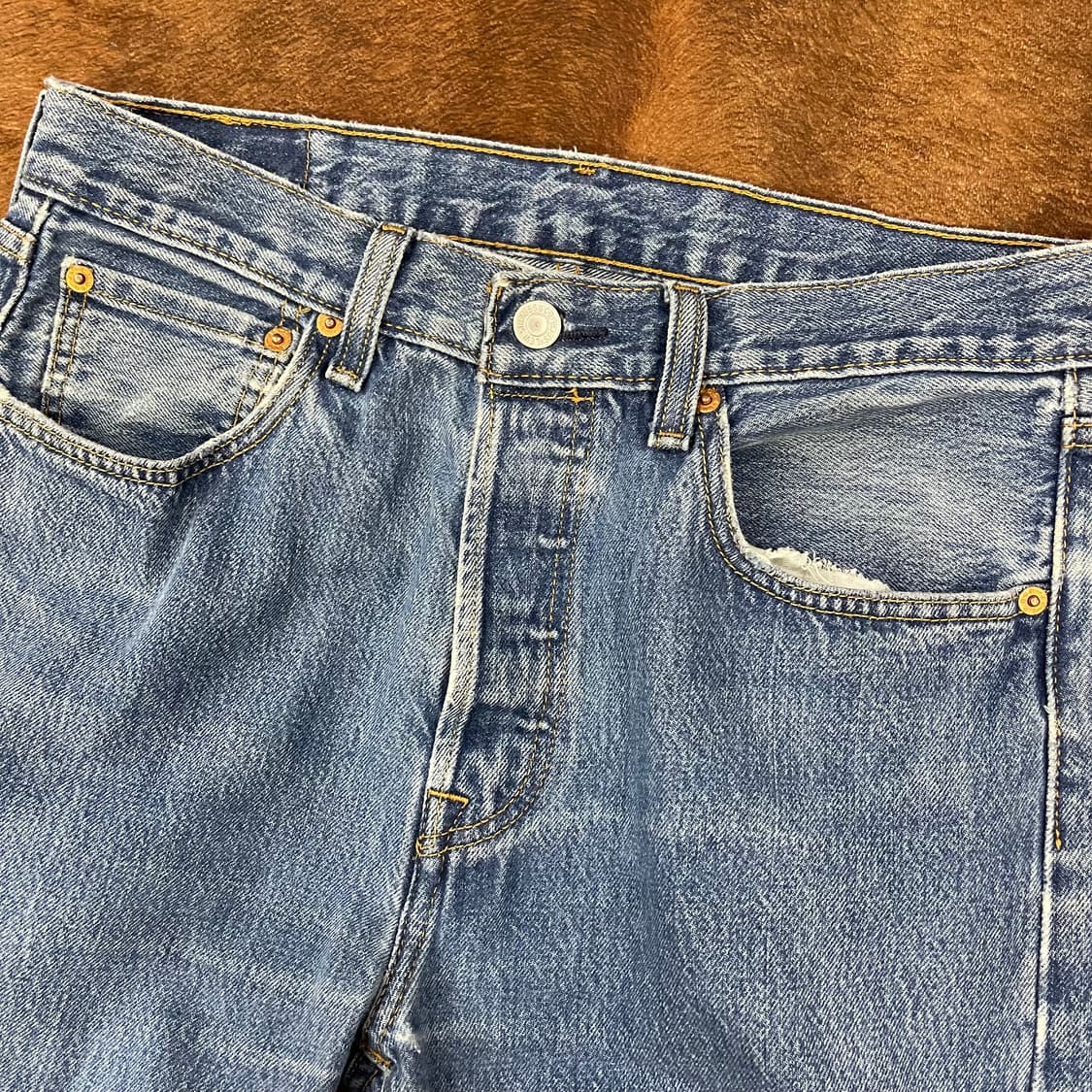 Levi's 리바이스 빈티지 워싱 팬츠 501 w31l32 상품이미지7