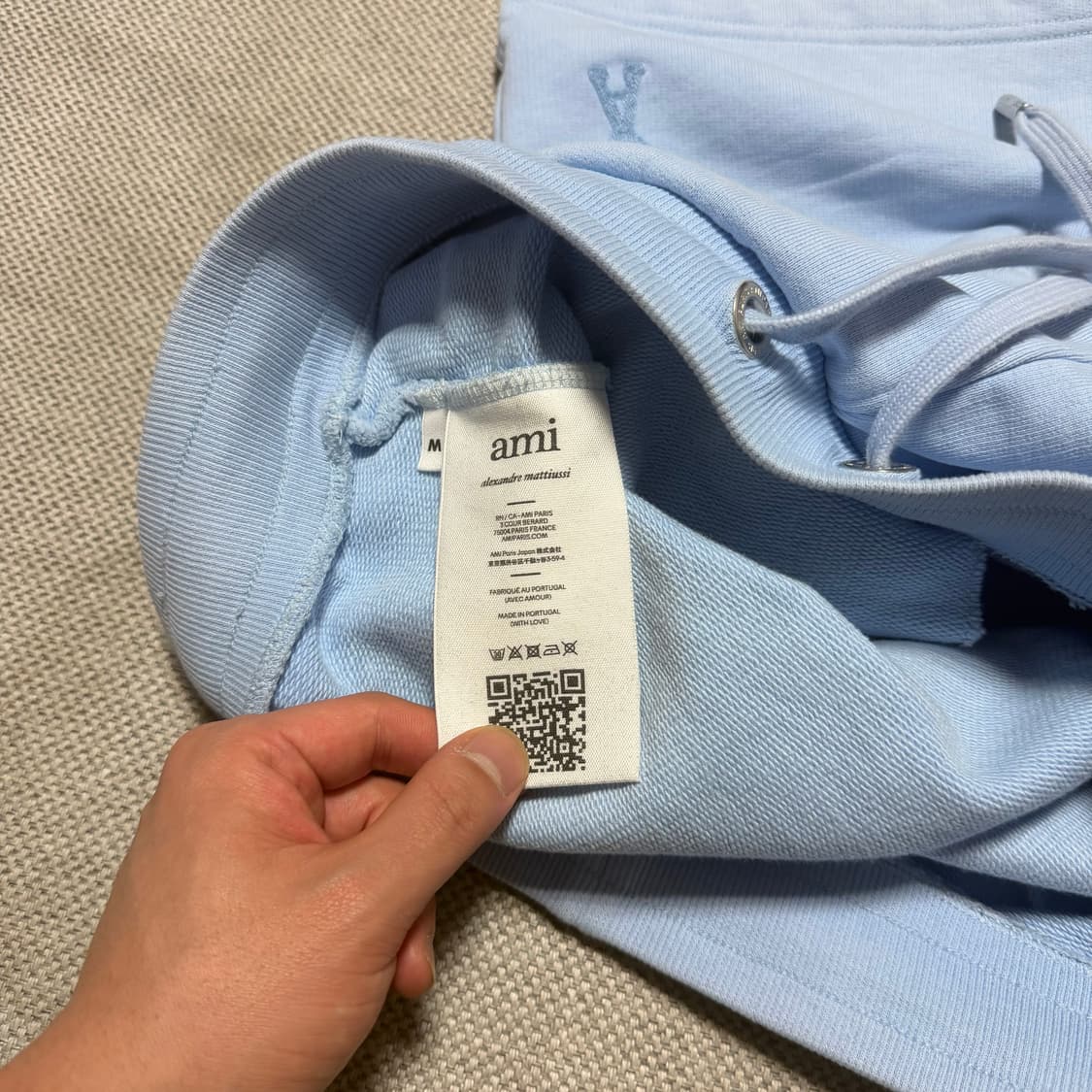 아미(AMI) 스몰 하트 로고 스웨트 반바지 상품이미지6