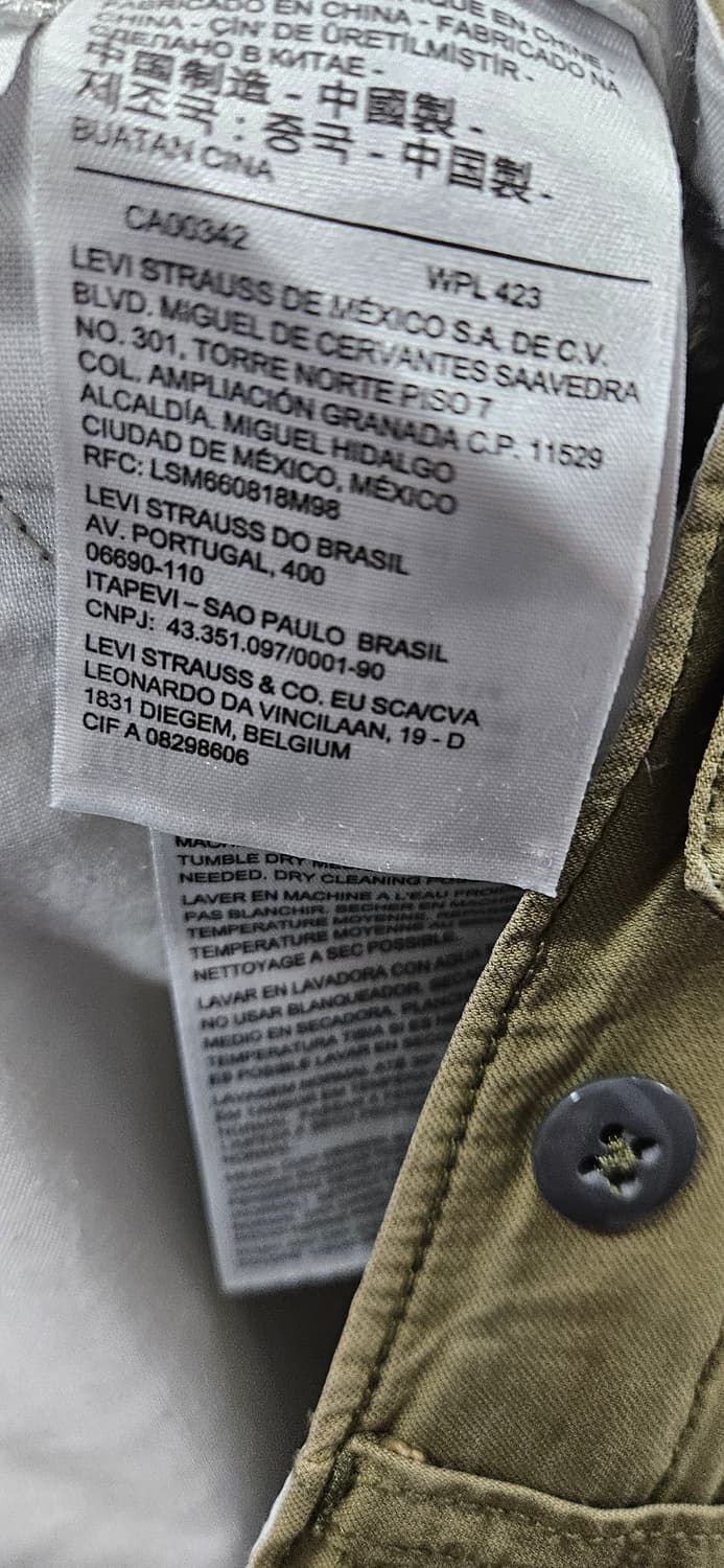 리바이스 카고 워크웨어 숏팬츠 36인치 상품이미지6