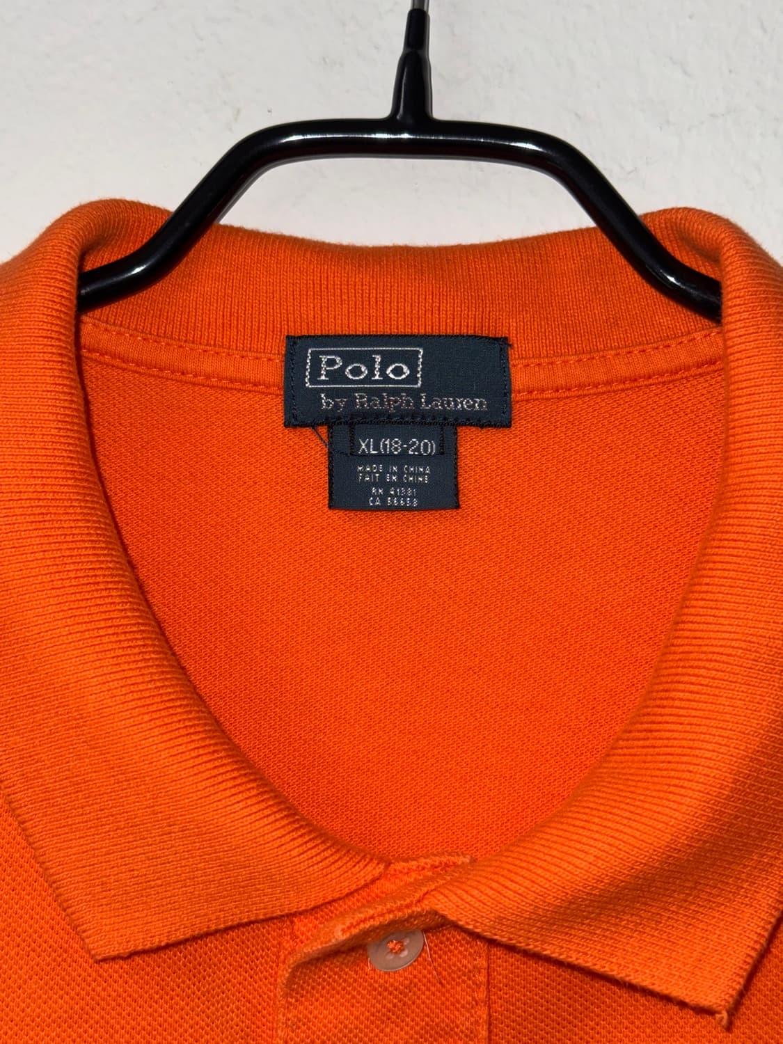 [XL]Polo 폴로 오렌지 빅포니 반팔 카라티 상품이미지2