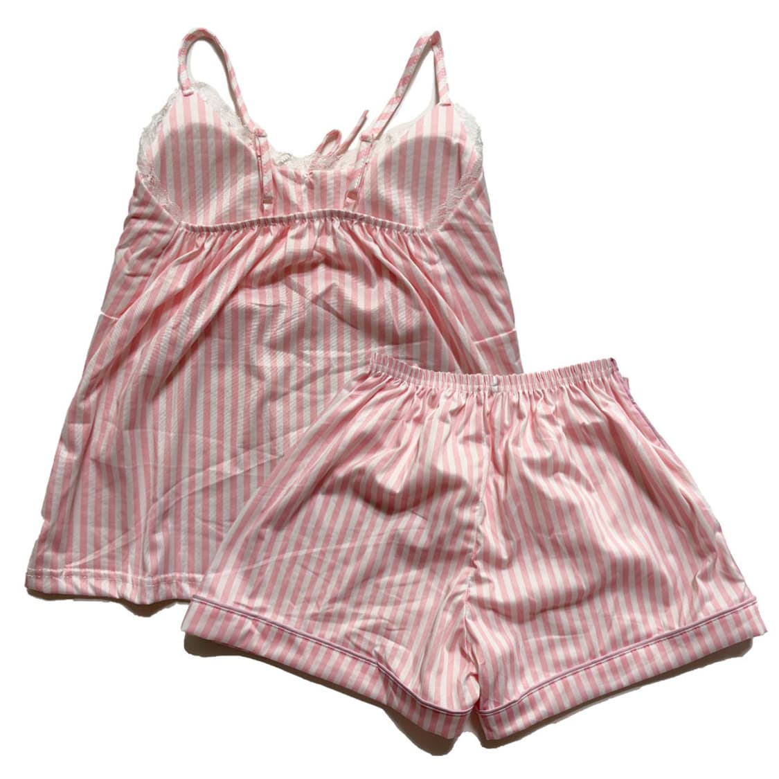 새상품 여자 스트라이프 봄 여름 상하의 홈웨어 잠옷 세트 상품이미지2