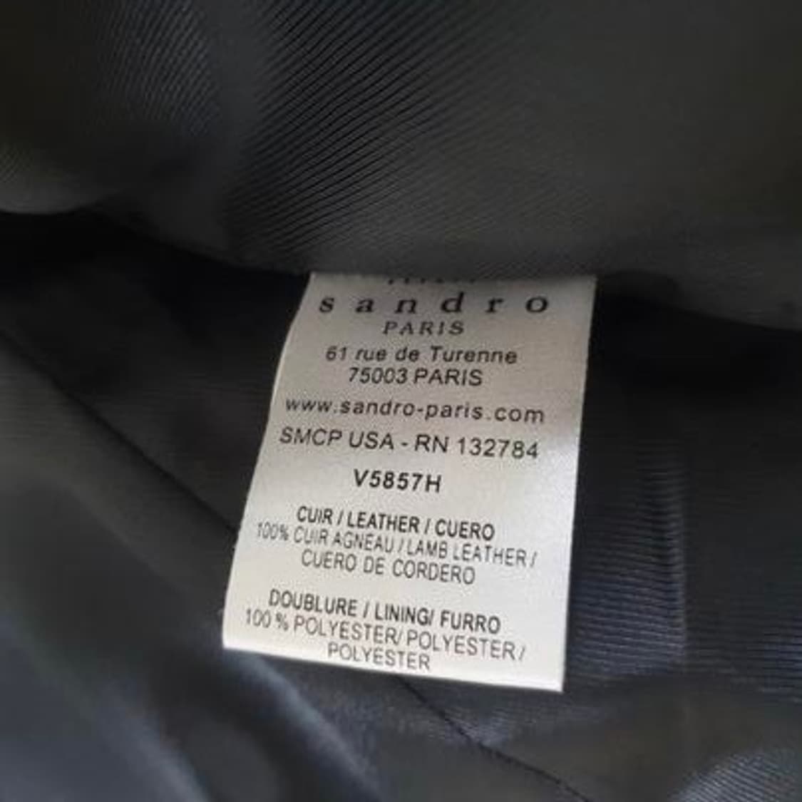 산드로 양가죽 자켓 (S) 상품이미지4