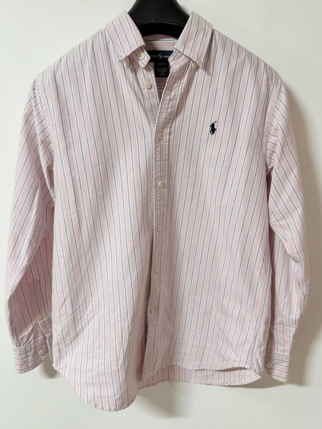 정품 랄프로렌 핑크 스트라이프 옥스퍼드 셔츠 상품이미지5