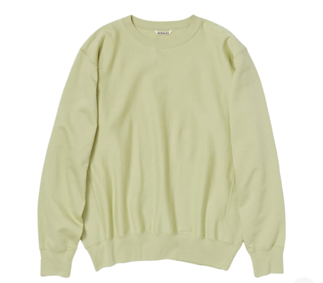 오라리 엘라스틱 하이 게이지 맨투맨 스웻셔츠 상품이미지1