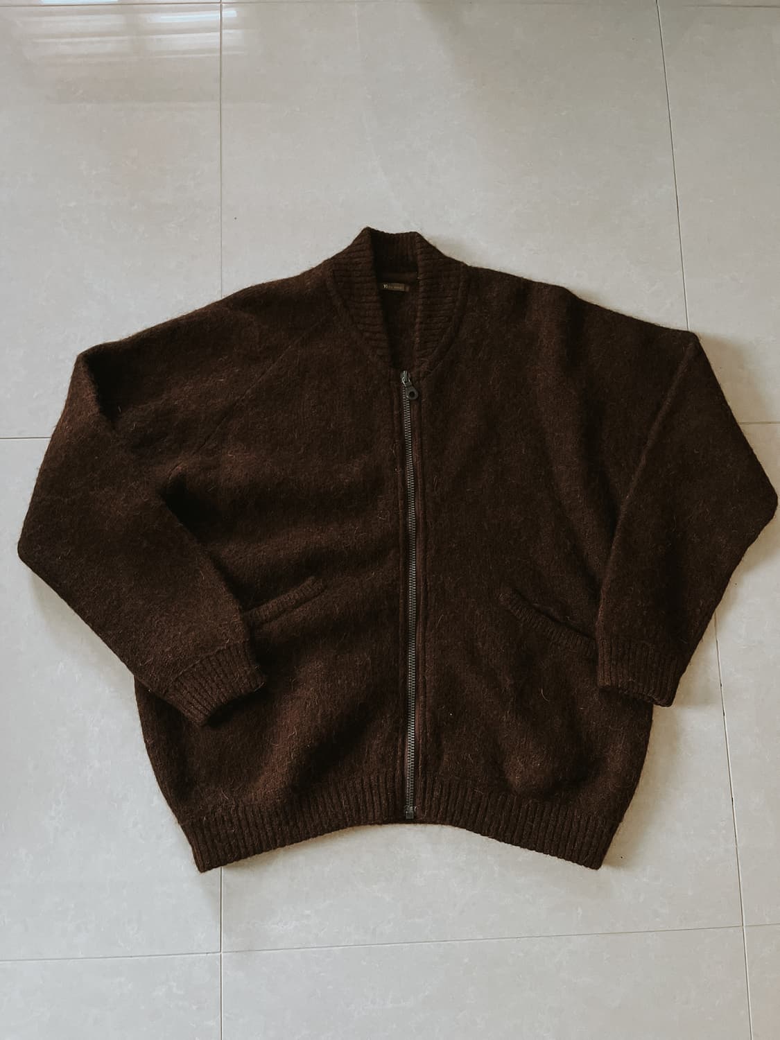 요지 야마모토 알파카 가디건 상품이미지1