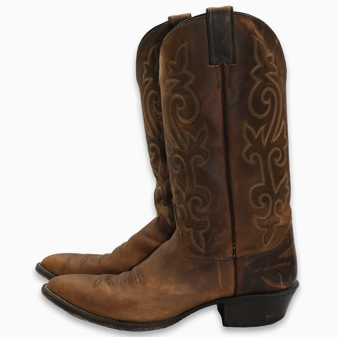 빈티지 저스틴 웨스턴 레더 부츠 10D(270)사이즈 BT27019 상품이미지3