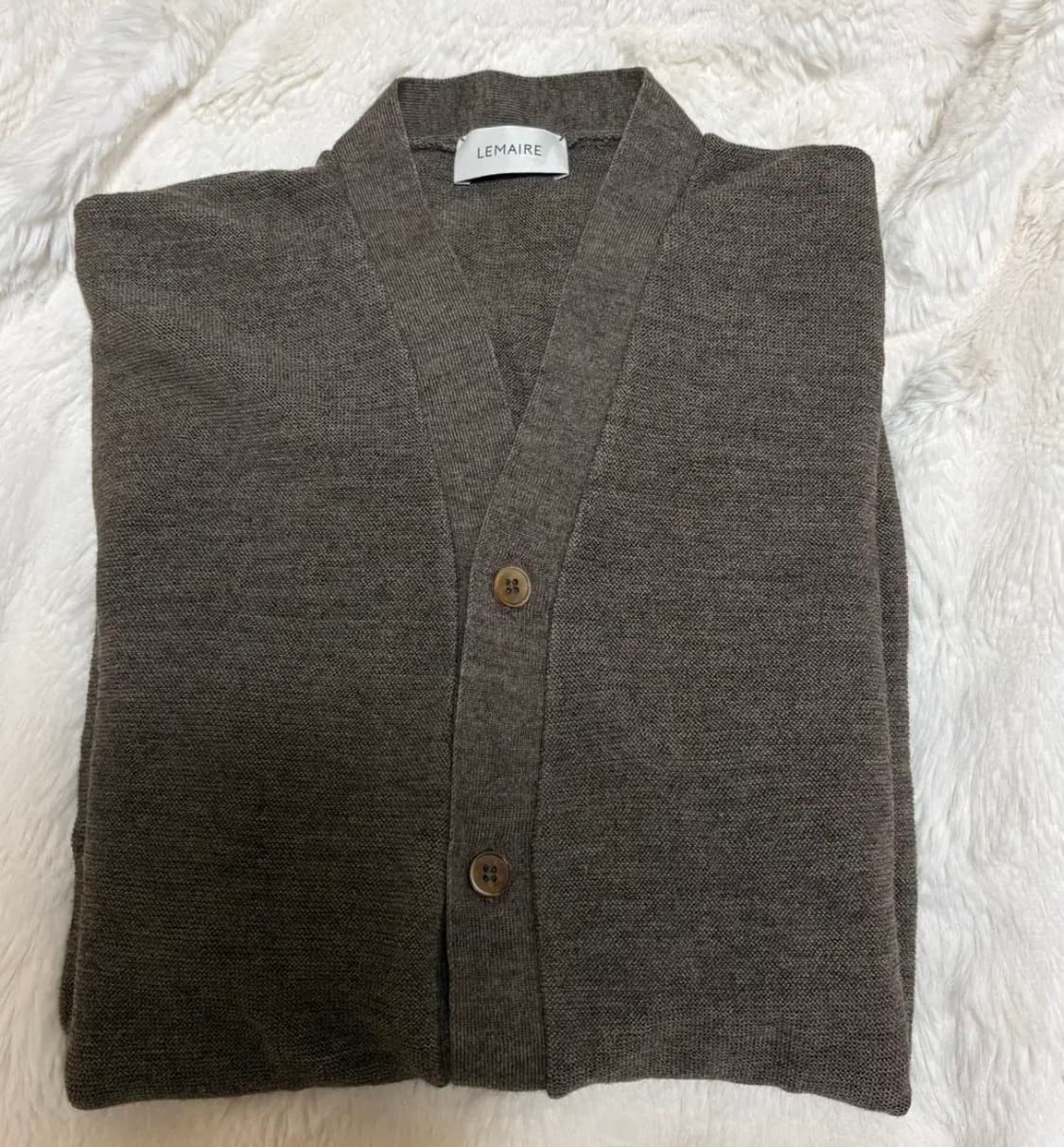 르메르 메리노 블렌드 가디건 모스그린 멜란지 / L 상품이미지2