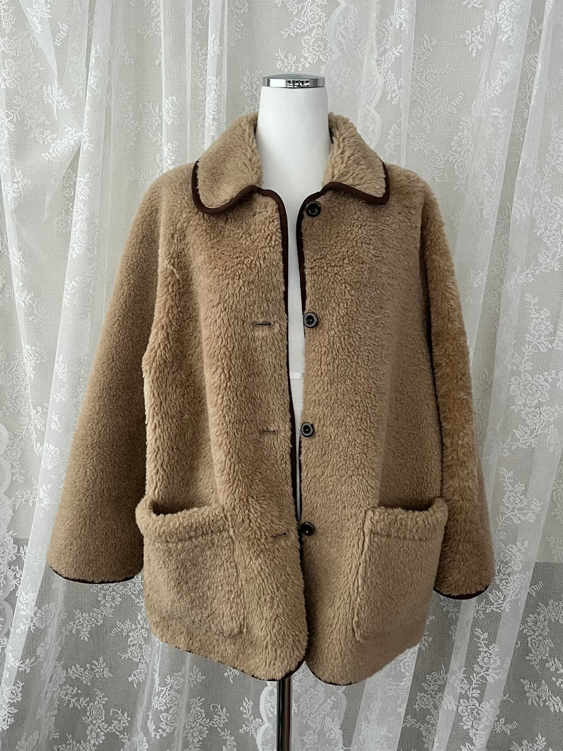 F) 도매택 제평 베르가못 무스탕 양털자켓 상품이미지2