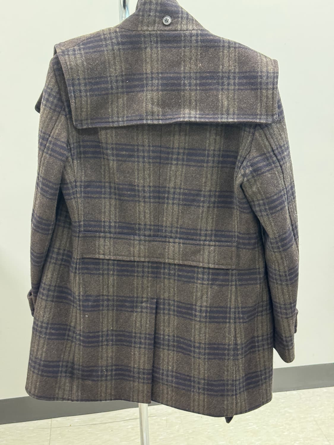 MVIO 체크 울 코트 105사이즈 상품이미지6