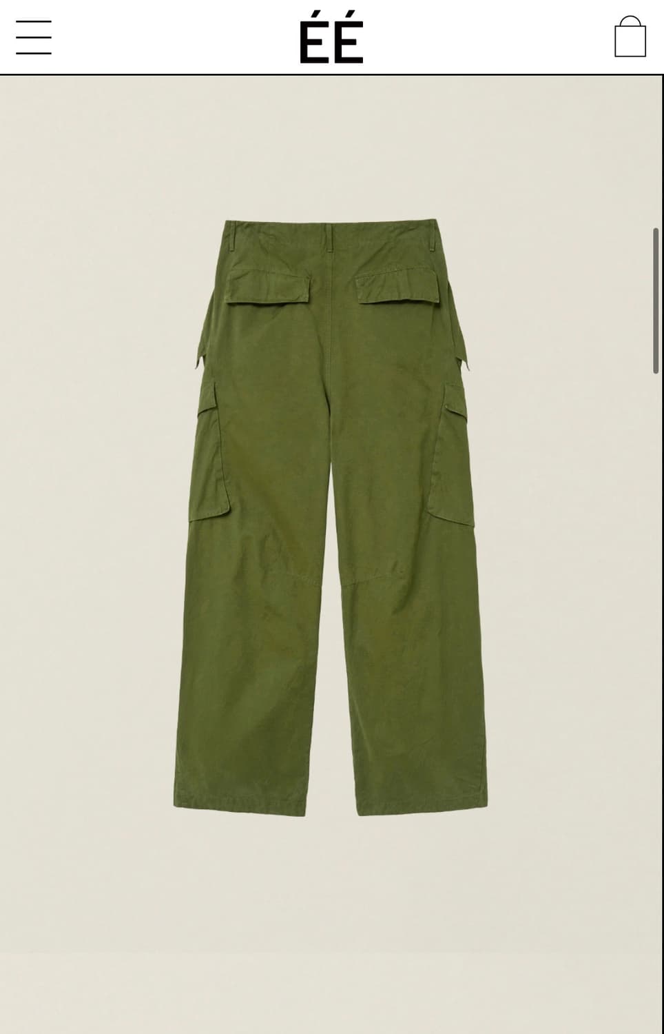 ÉÉ 더블 웨이스트 유틸리티 카고 트라우저 상품이미지3