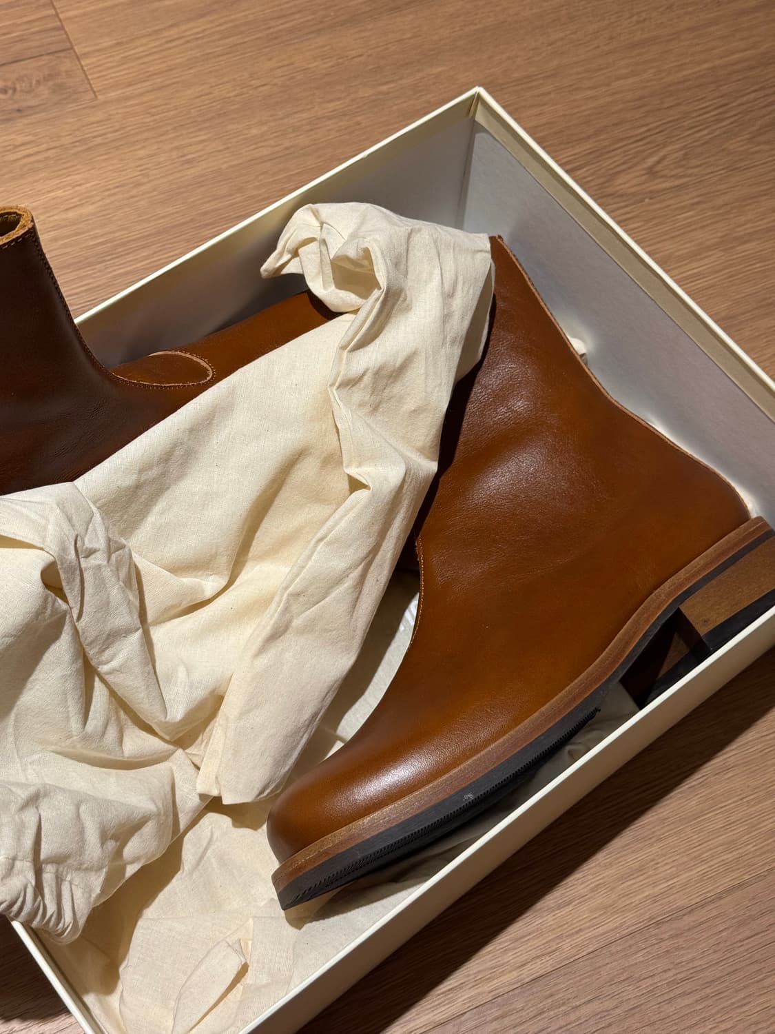 아워레가시 카미온 부츠 꼬냑 브라운 레더 38 상품이미지2