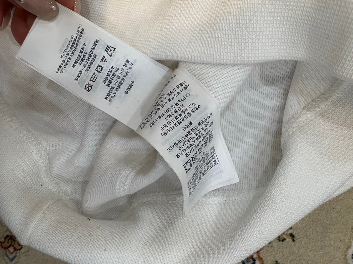 폴로 화이트 맨투맨 상품이미지3