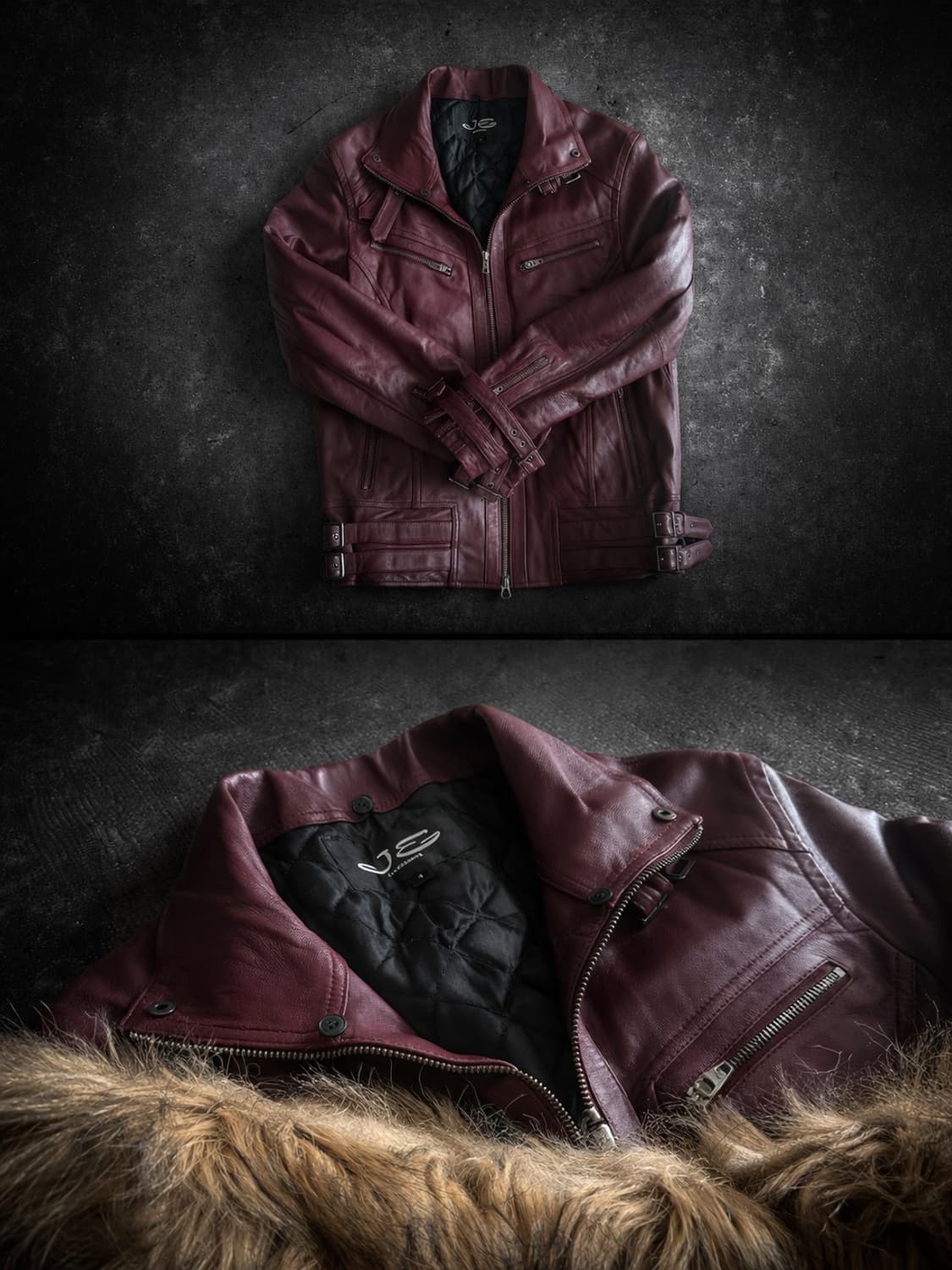 Jackrose 00s lamb skin trimming fur jack 상품이미지3