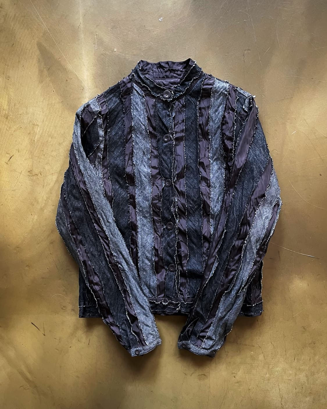 90-00s ST.CHRIS Japan Denim Pleats JK 상품이미지3