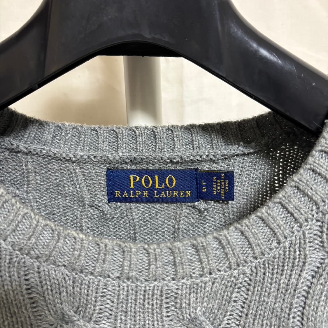 폴로 랄프로렌 케이블 니트 / 그레이, L 상품이미지4