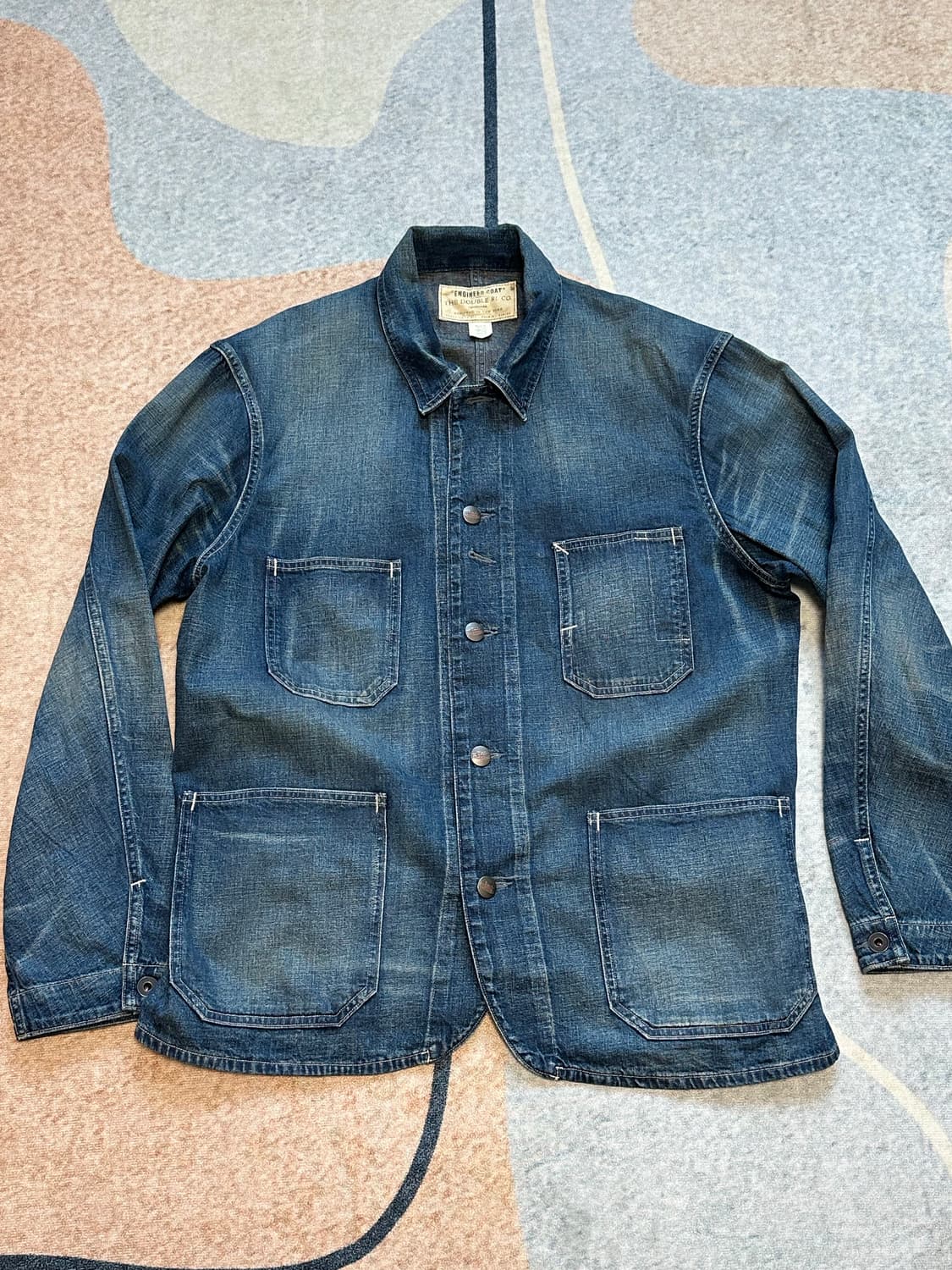 [L] RRL (더블알엘) 엔지니어 면 린넨 데님 자켓 상품이미지3