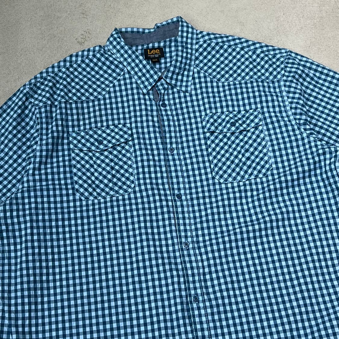 리 체크 하프셔츠 s10584 상품이미지3