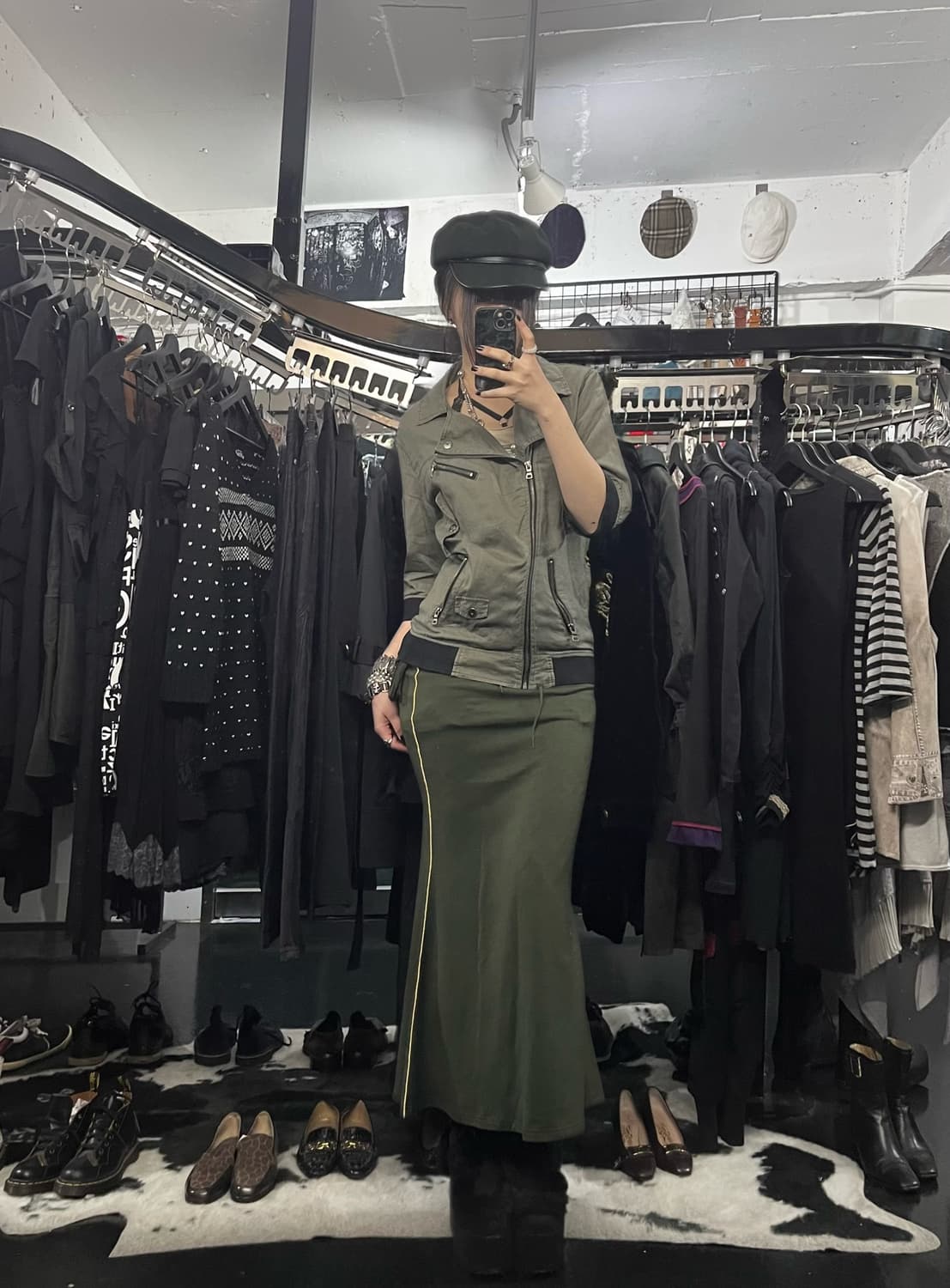 인더아틱 6부 바이커 자켓 상품이미지1