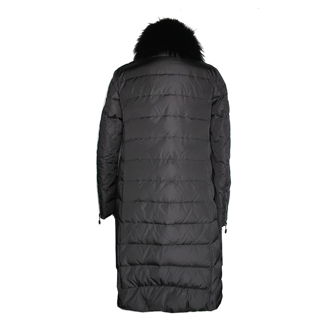 몽클레르 블랙 라쿤 퍼 칼라 다운 패딩 코트 44 상품이미지2