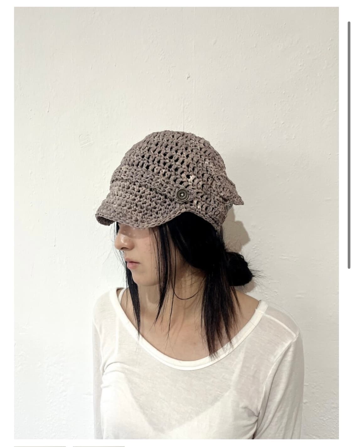 Coxspippin 콕스피핀 Beige button pocket cap 상품이미지1