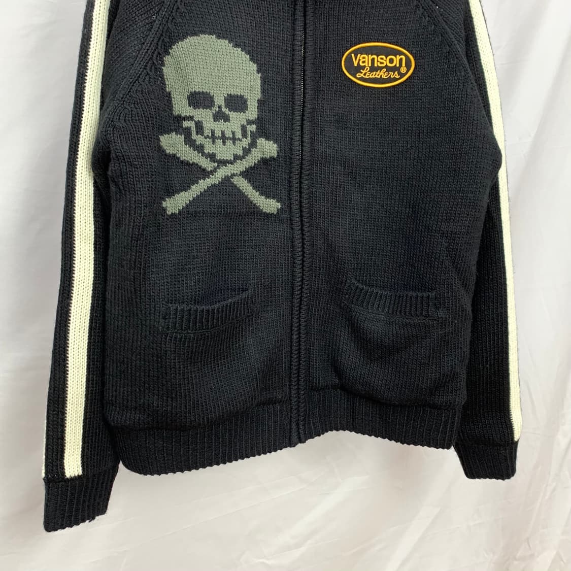 밴슨 레더 스컬 코위찬 자켓 상품이미지4