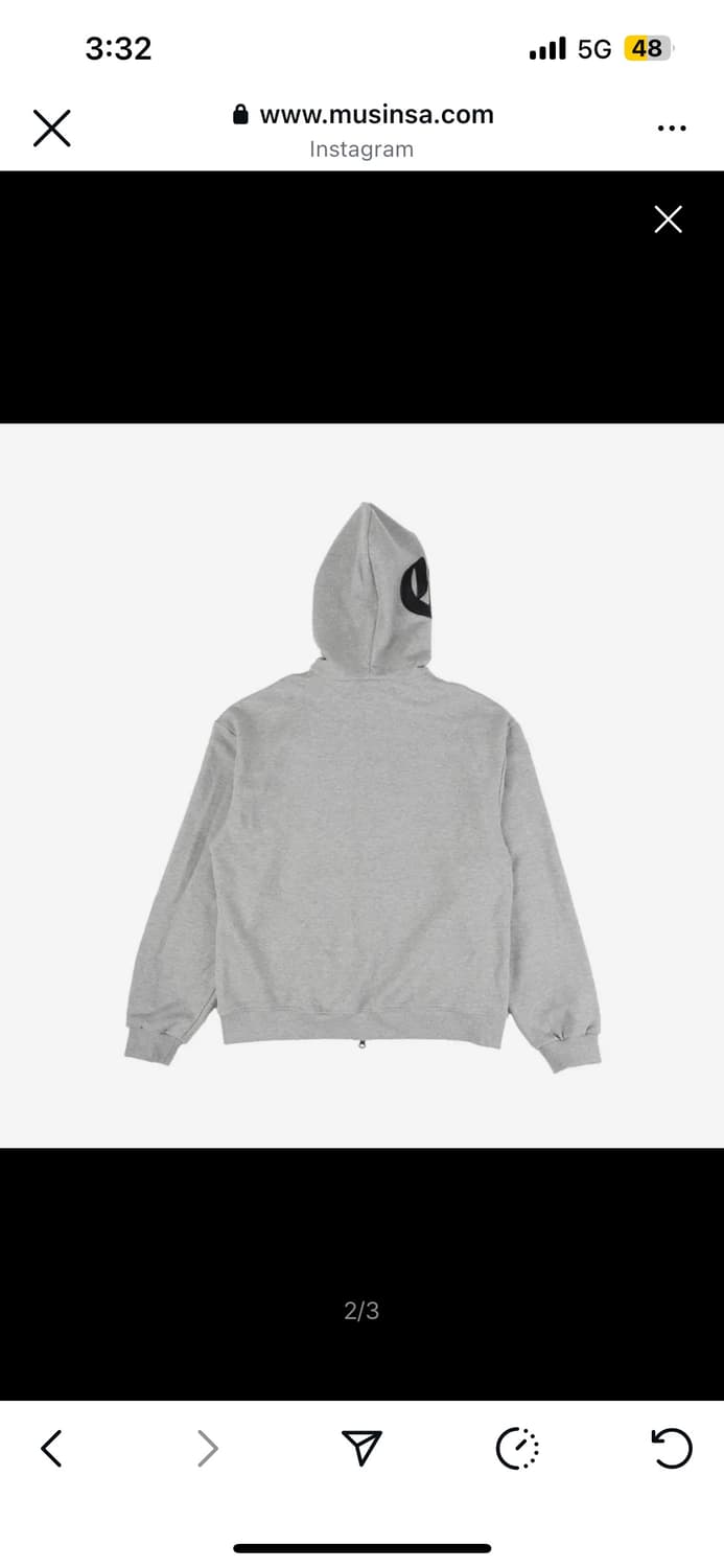 [ERTR X 니들] 후드집업 그레이M 상품이미지2