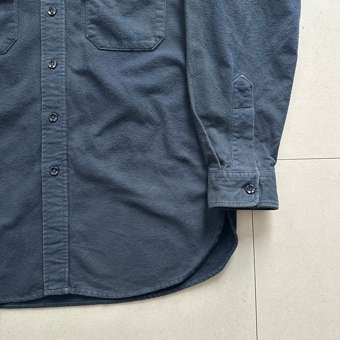 90s 엘엘빈 샤모아 셔츠 해비코튼 플란넬 오리자수 MADE IN USA 상품이미지3