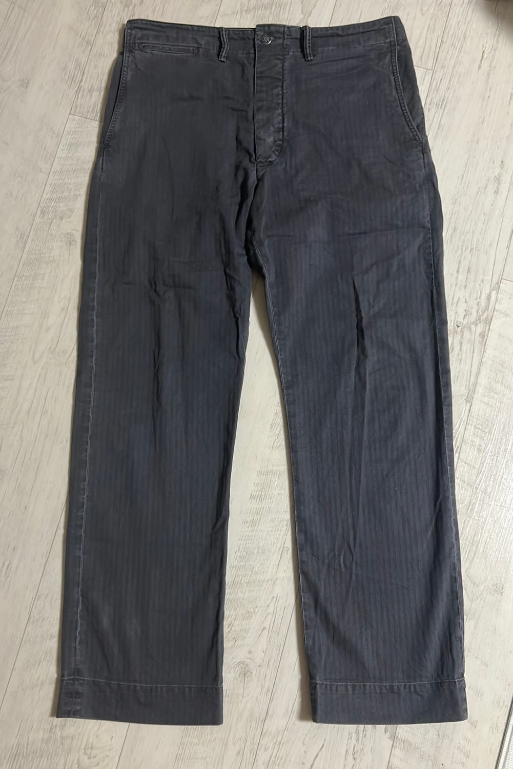 RRL 해링본 퍼티그 가먼트 다이 블랙 32x32 상품이미지1