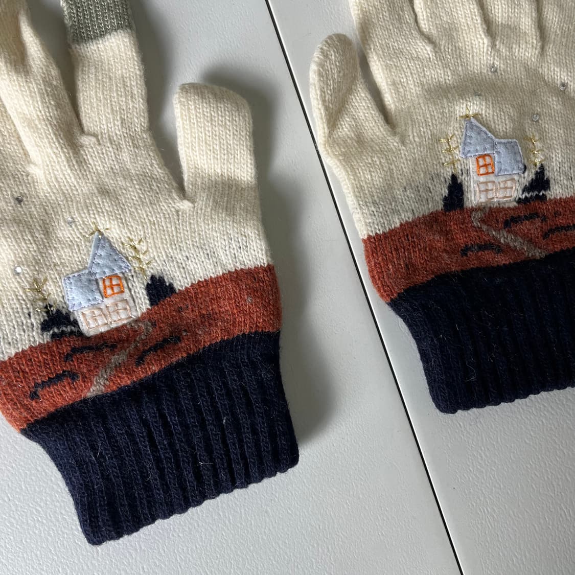 [JPN] 빈티지 재팬 핸드메이드 자수 장갑 상품이미지3