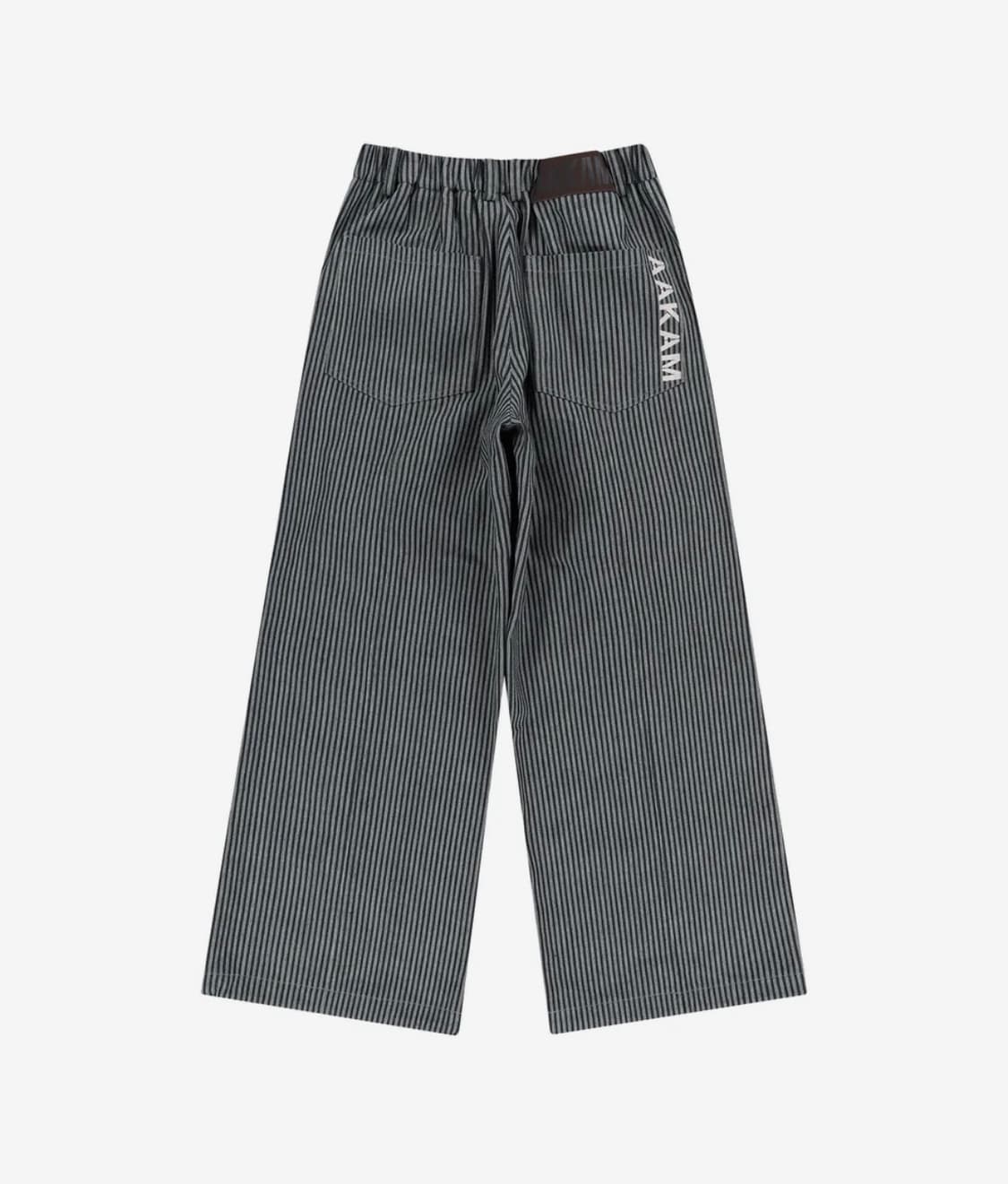 아캄 스트라이프 팬츠 블랙 1사이즈 상품이미지3