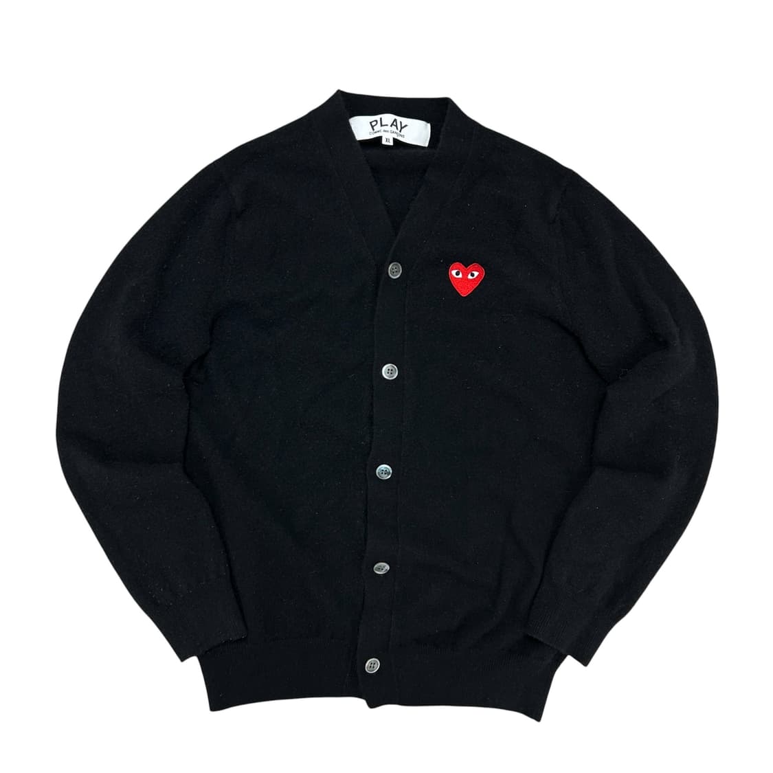 꼼데가르송 레드와펜 가디건(XL) 상품이미지1