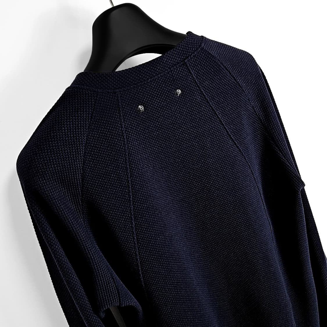 가키하라 웨스턴 핑거홀 와플 롱슬리브 네이비 상품이미지2