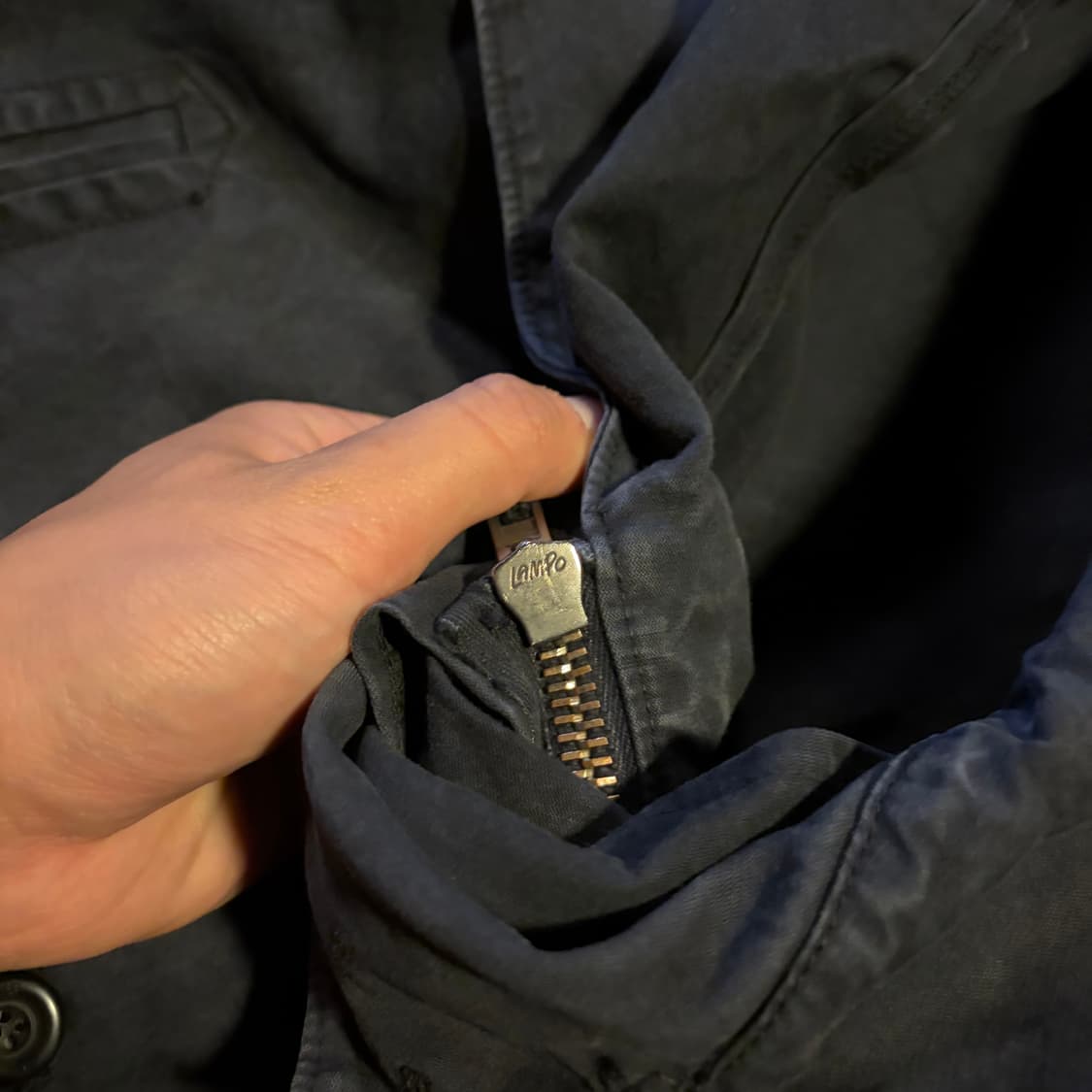 90s Stone island 람포 집업 가먼츠 다이드 트러커 자켓 상품이미지7
