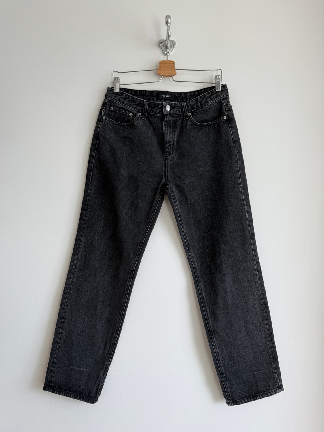 Pre owned 워싱 블랙 데님팬츠 상품이미지1