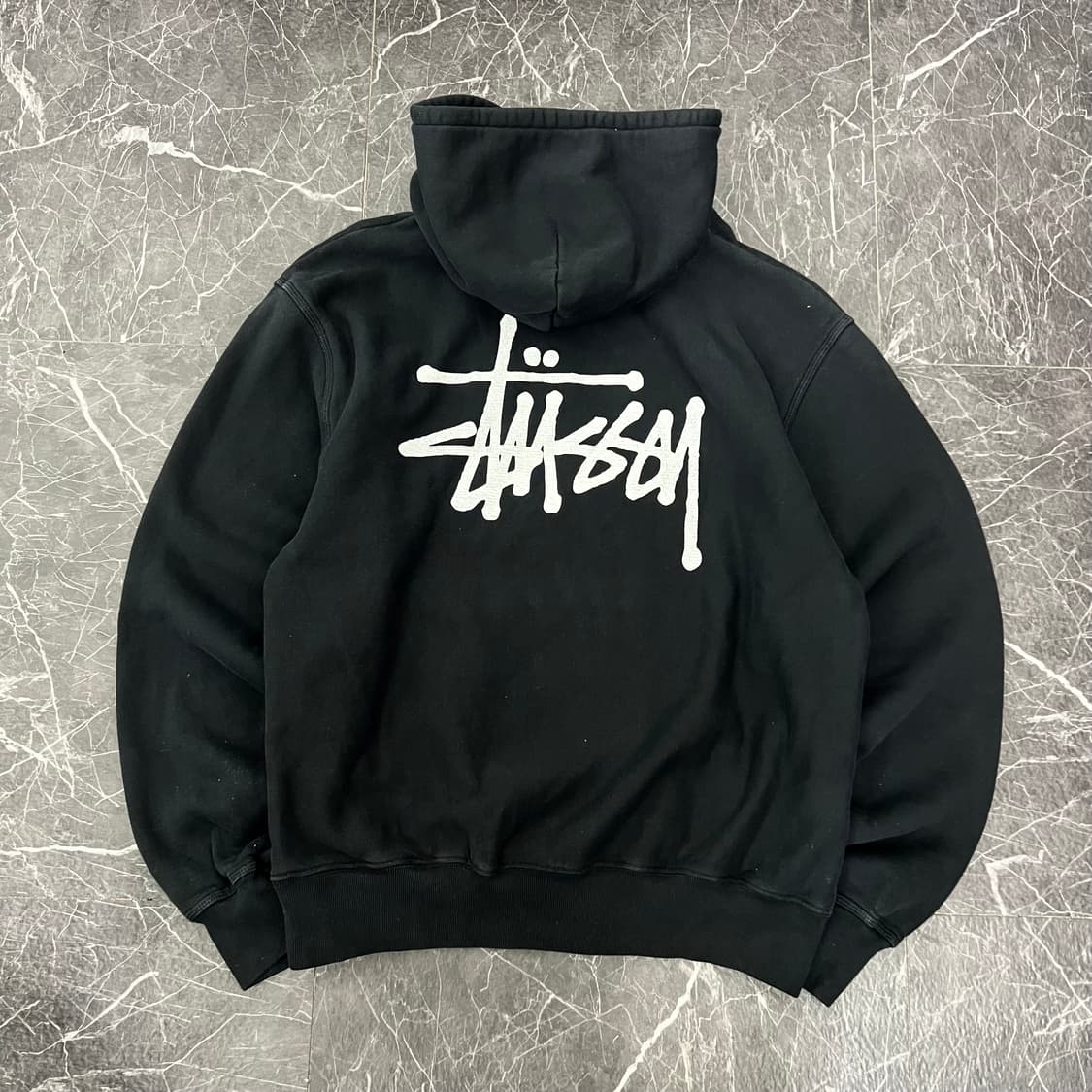 스투시 멀티 베이직 스탁로고 후디 블랙 상품이미지1