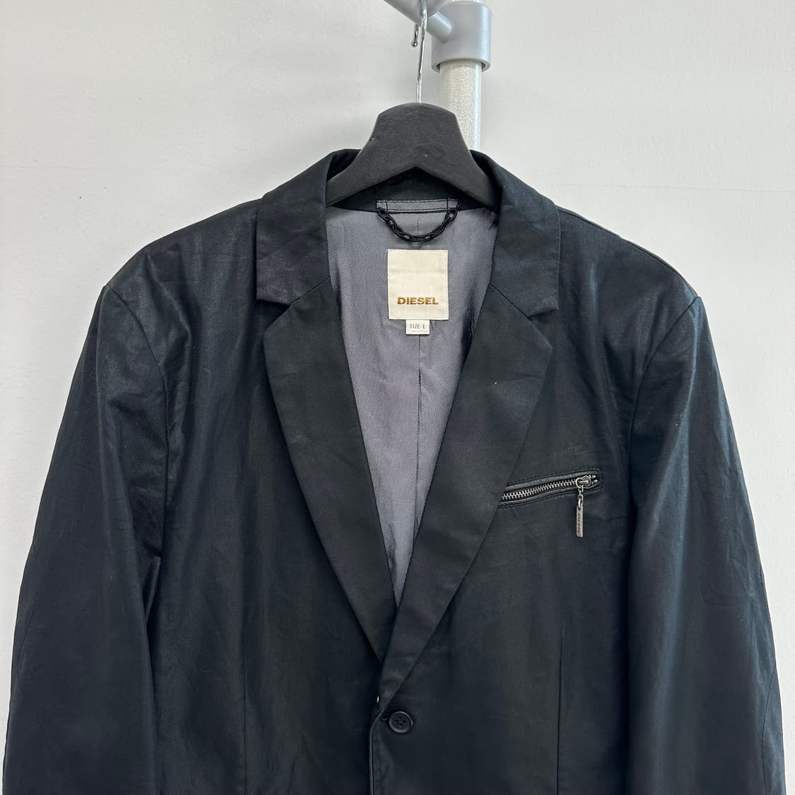 디젤 양가죽 디자인 코팅 자켓 상품이미지2