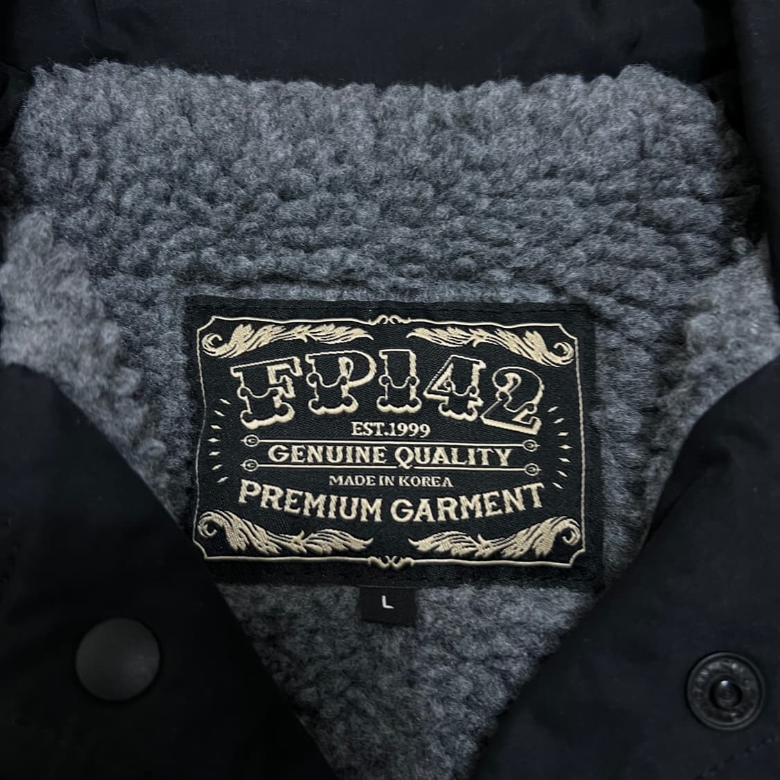 페플 FP142 남성 양털 안감 코치 자켓 [블랙] L/100 상품이미지4