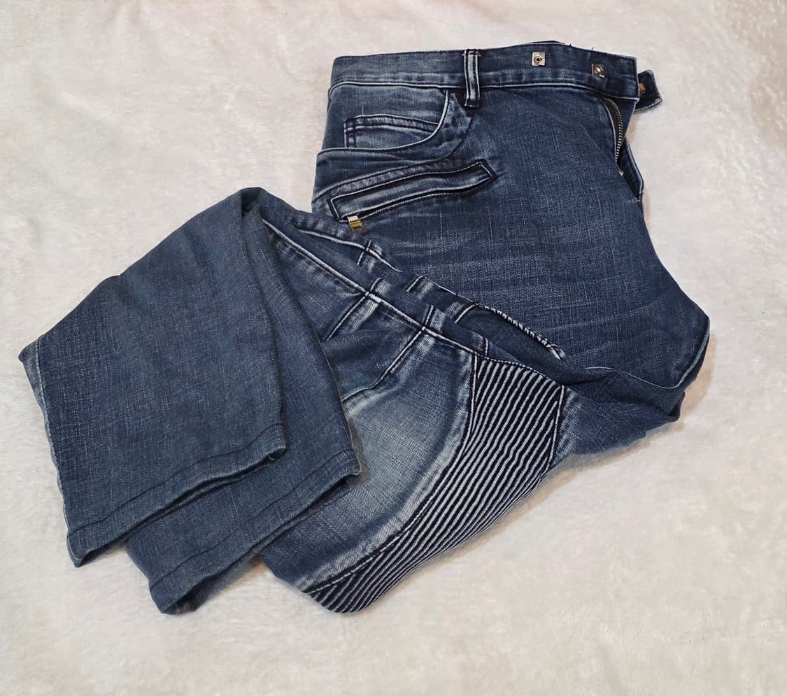 BALMAIN 발망 바이커진 슬림핏 청바지 상품이미지4