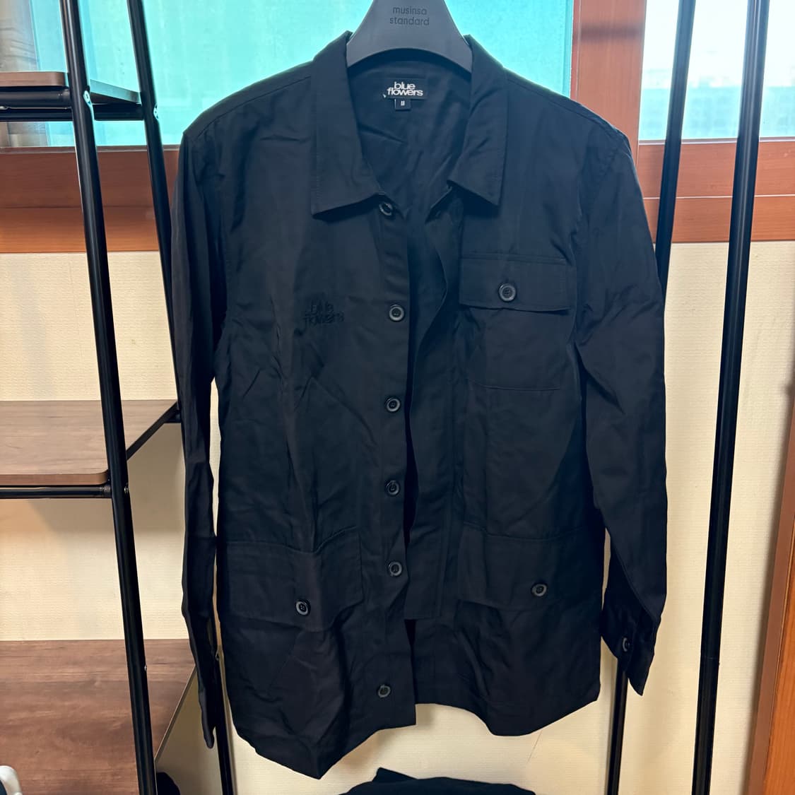 Blue flowers 나일론 자켓 상품이미지2