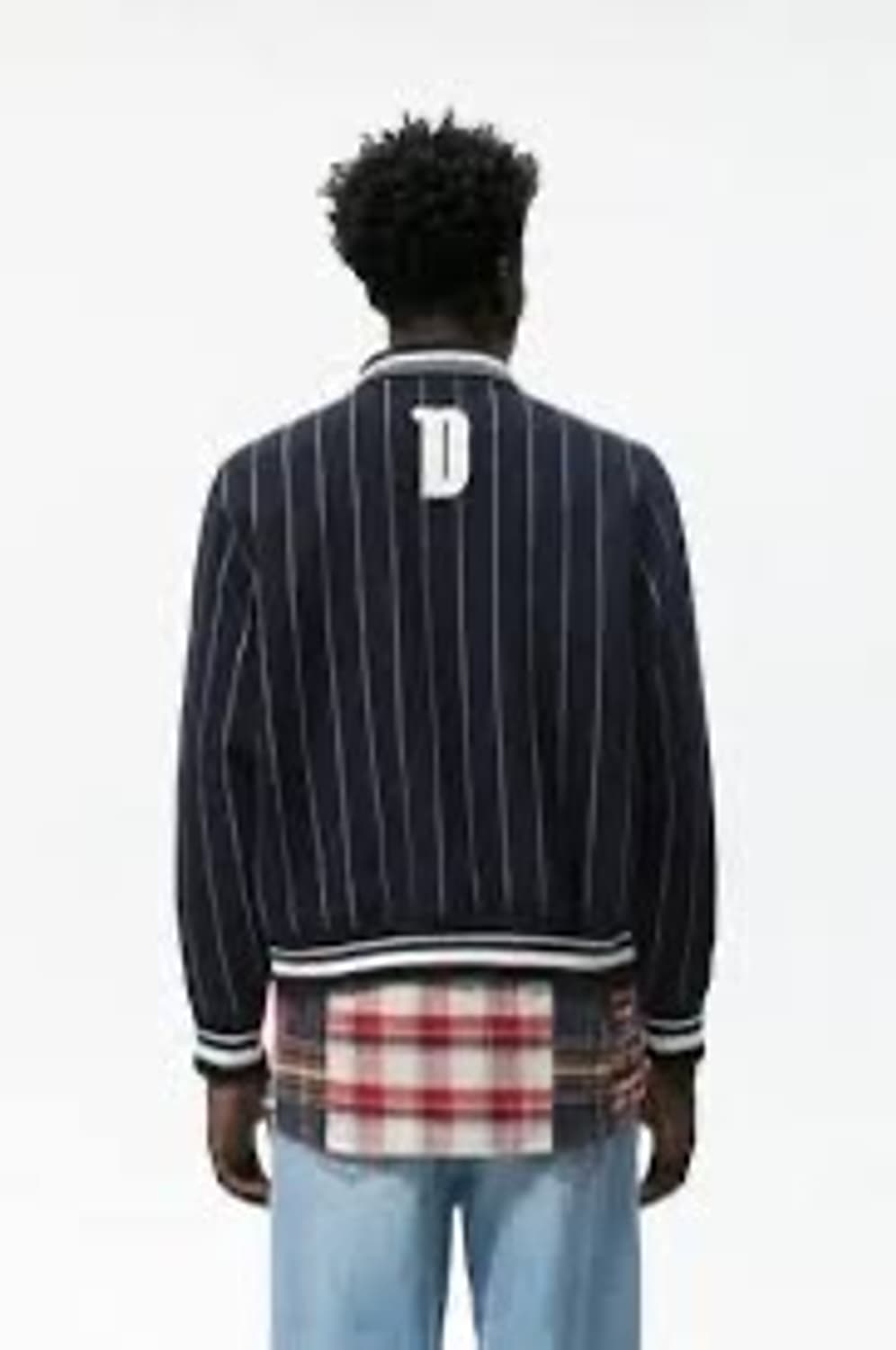 Zara 자라 스트라이프 바시티 자켓, 야구 점퍼 상품이미지5