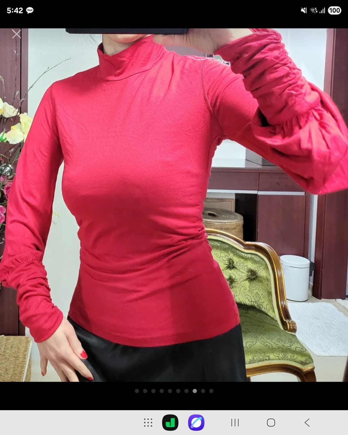 새상 프랑스 모르간 로맨틱 나팔소매 모달 셔츠  상품이미지2