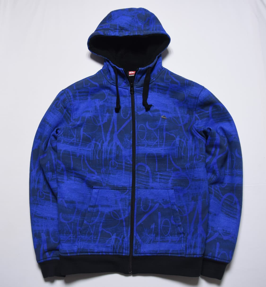 퀵실버 블루 패턴 후드집업 L 상품이미지1
