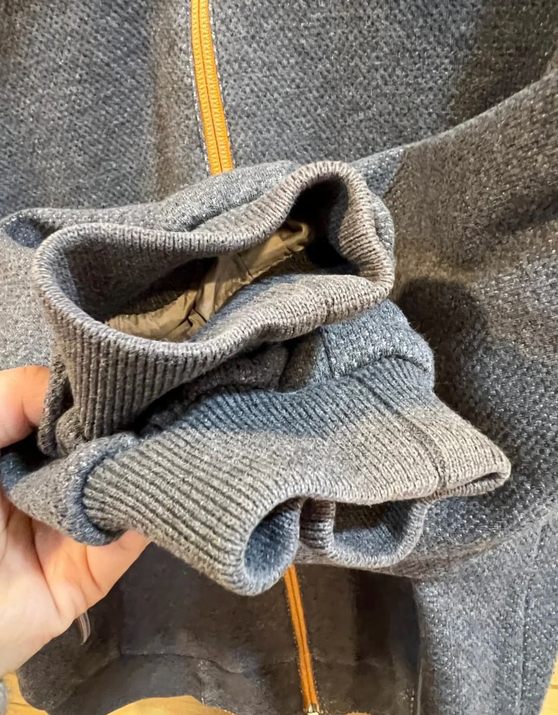 제냐스포츠 남성 그레이 리버서블 양면점퍼 
 상품이미지6