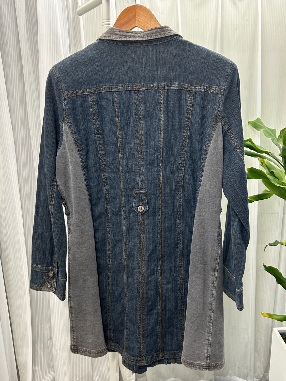 NOA-GE 메탈 버튼 디테일 빈티지 데님 스커트 1795 상품이미지3