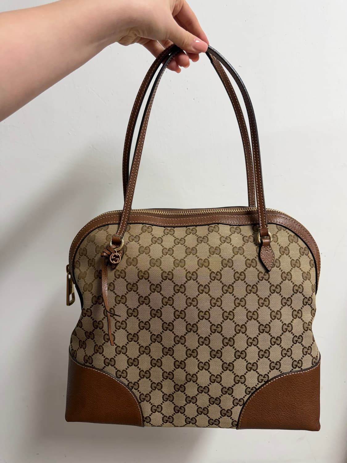 [정품] 구찌 자가드 숄더백 브라운  상품이미지2