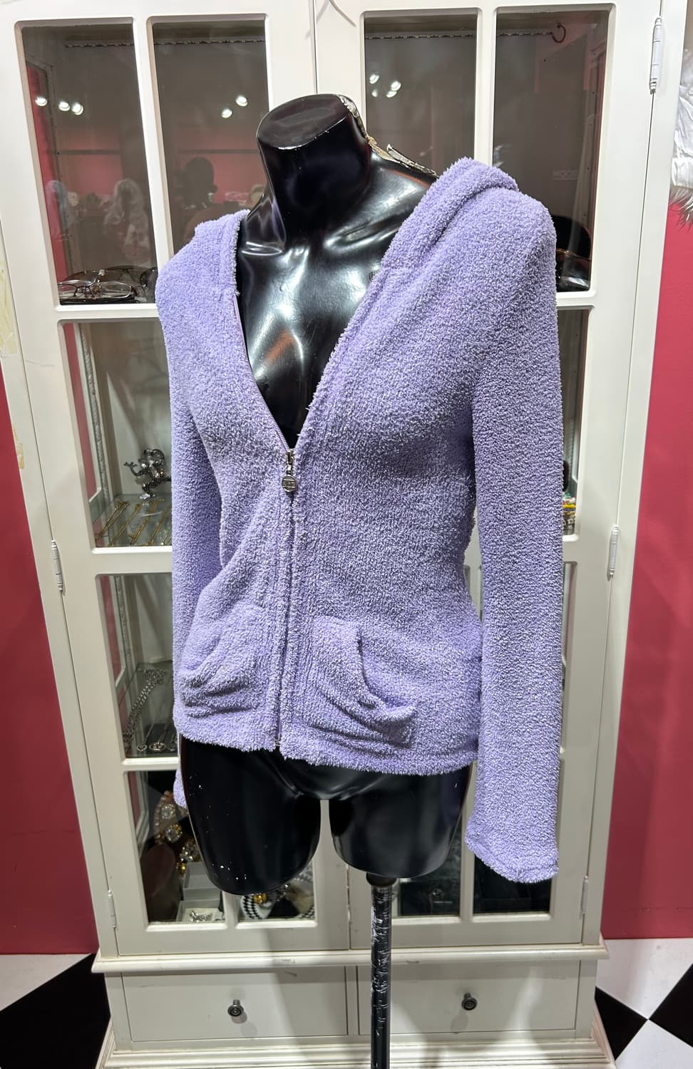 Rady hooded zip-up 레디 퍼플 플리스 후드집업 상품이미지1