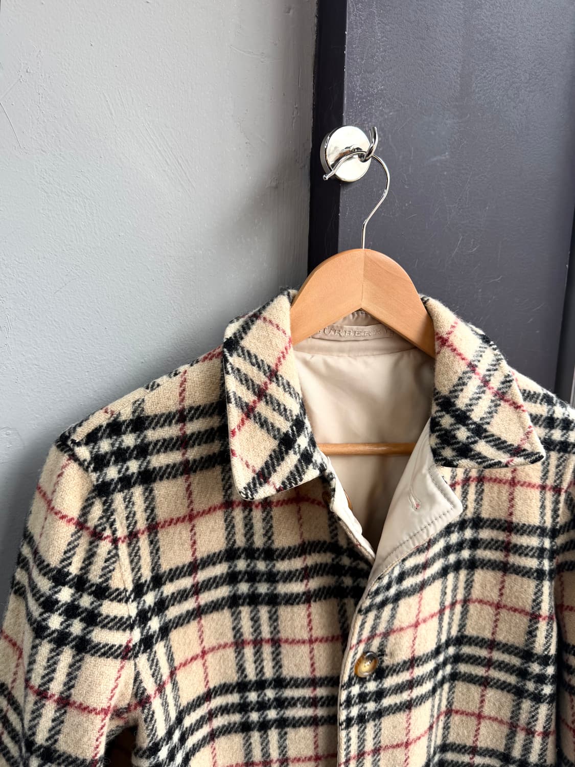 L/ 버버리 리버시블 노바체크 코트 자켓 상품이미지3