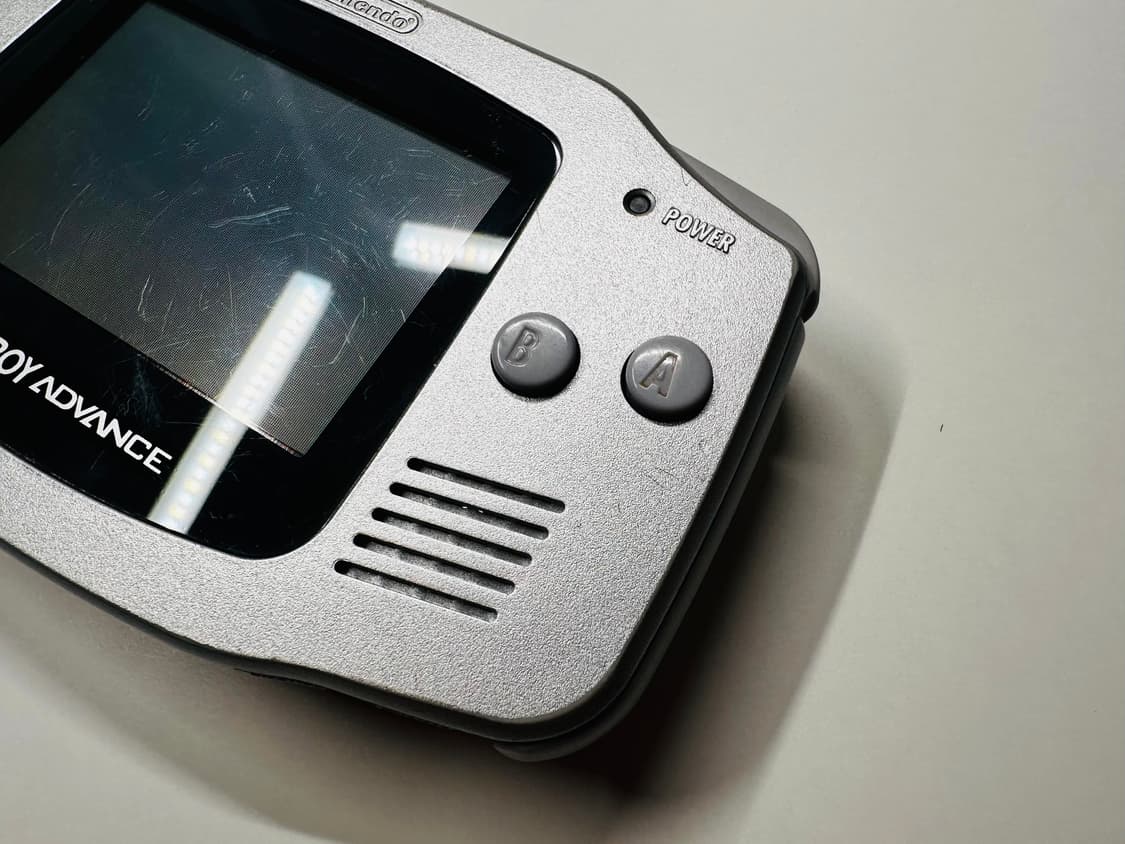 닌텐도 GBA 게임보이 어드밴스 메탈릭 실버 본체 + 서비스 알팩 판매 상품이미지4