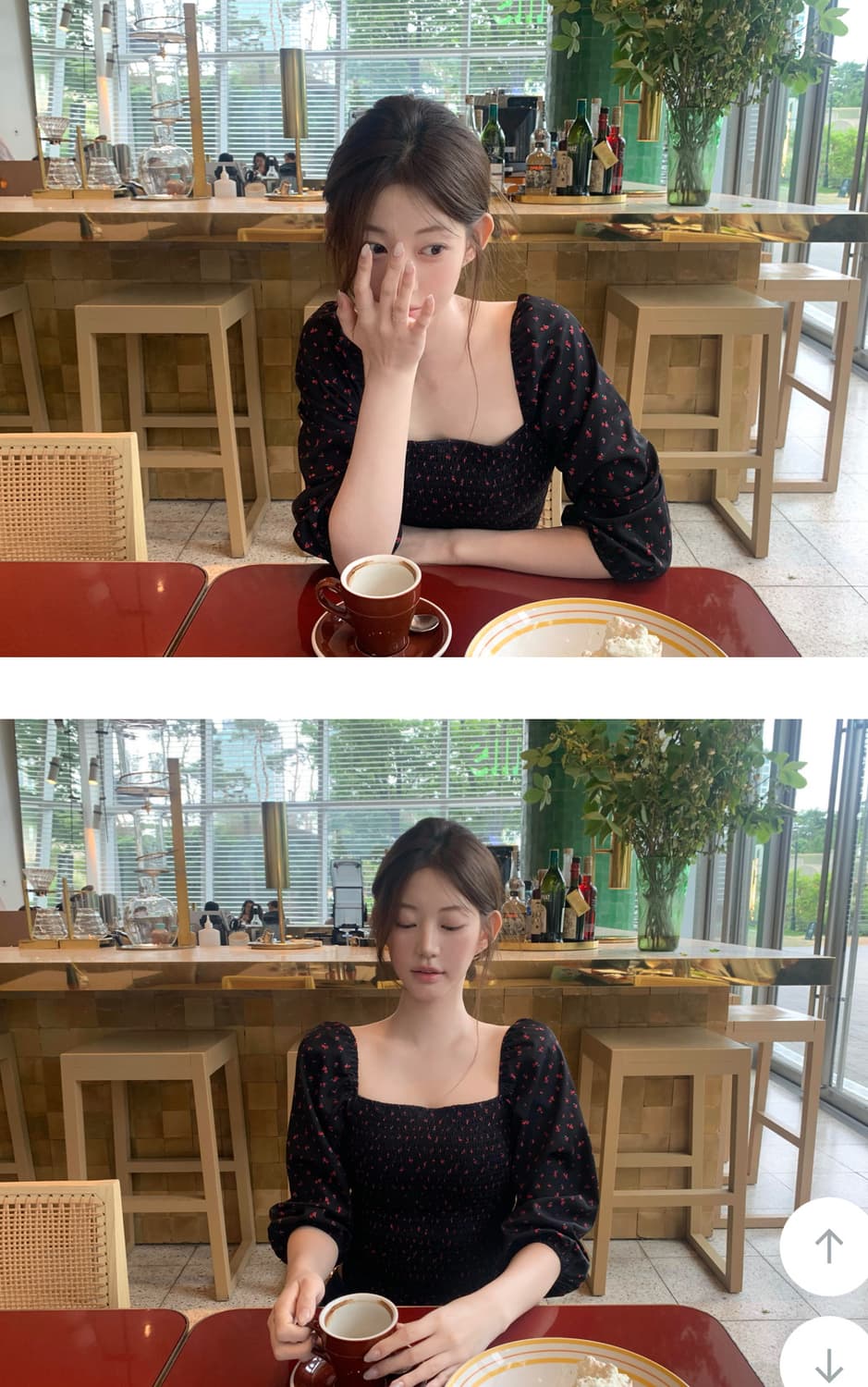 제니오 로지 스퀘어 시즌스 블라우스 블랙 S사이즈 상품이미지3
